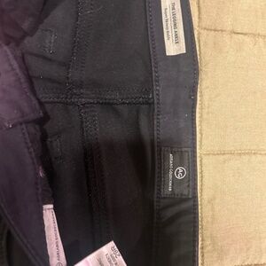 Super skinny ankle waxed black jeans